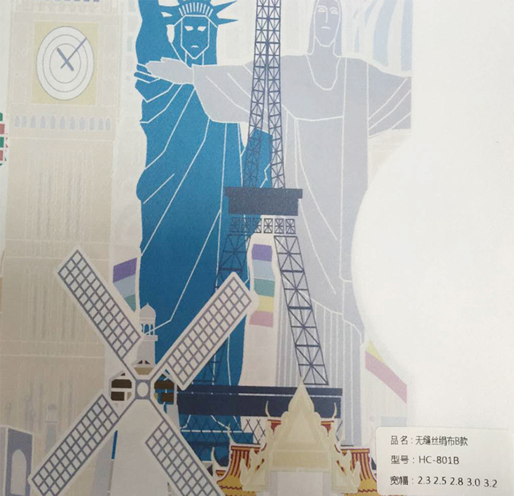 深圳無縫絲絹布、無縫墻布背景、臥室客廳墻布油性噴繪UV印刷