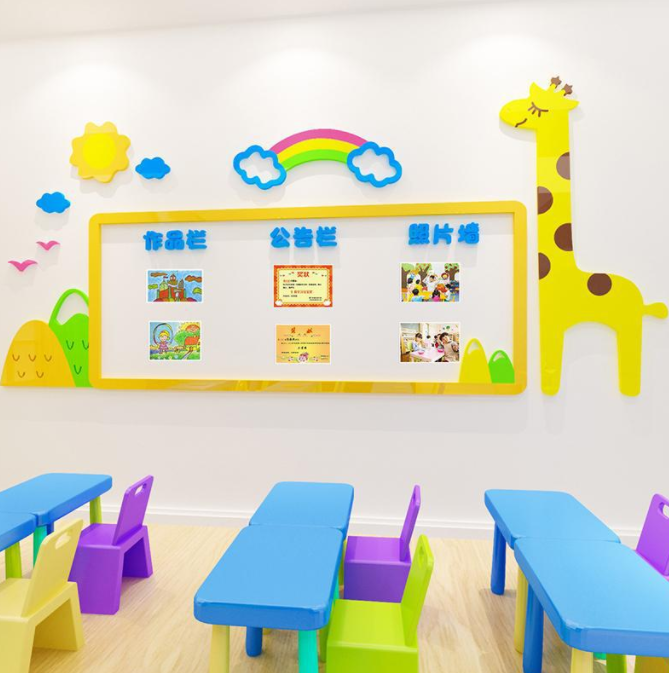 深圳利鑫廣告制作安裝文化墻-幼兒園照片公告欄、墻貼裝飾、早教培訓(xùn)中心、學(xué)校文化墻