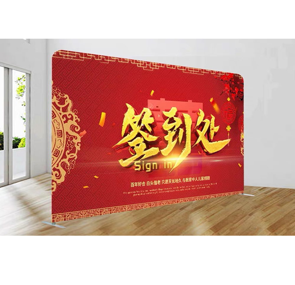  快幕秀快展展示架、鋁合金會(huì)議活動(dòng)墻簽名墻、簽到背景墻便攜拉網(wǎng)展架